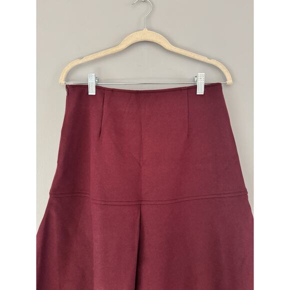 NWT OGL CashSoft Flared Maxi Skirt Plum Berry Purple Size XL Heavy Fleece - Picture 4 of 6